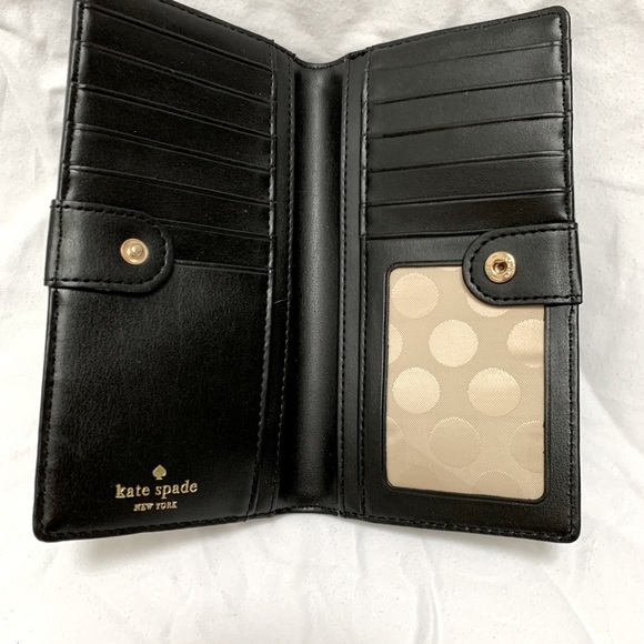 NEW Kate Spade Polka Dot Long Wallet - Picture 3 of 5